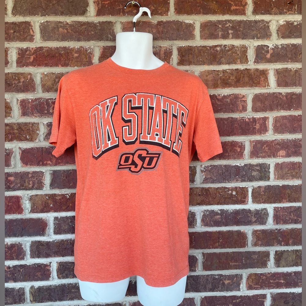 Men’s Orange Russell Athletic Oklahoma State University   OSU Tshirt Size Medium